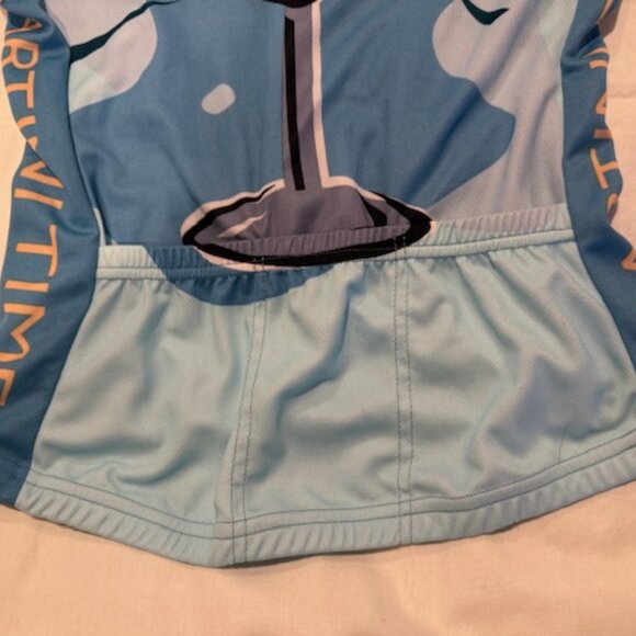 NEW BLUE MARTINI TIME WOMEN'S CYCLING JERSEY BY WORLD JERSEYS (SIZE MEDIUM) HTF - Picture 6 of 7